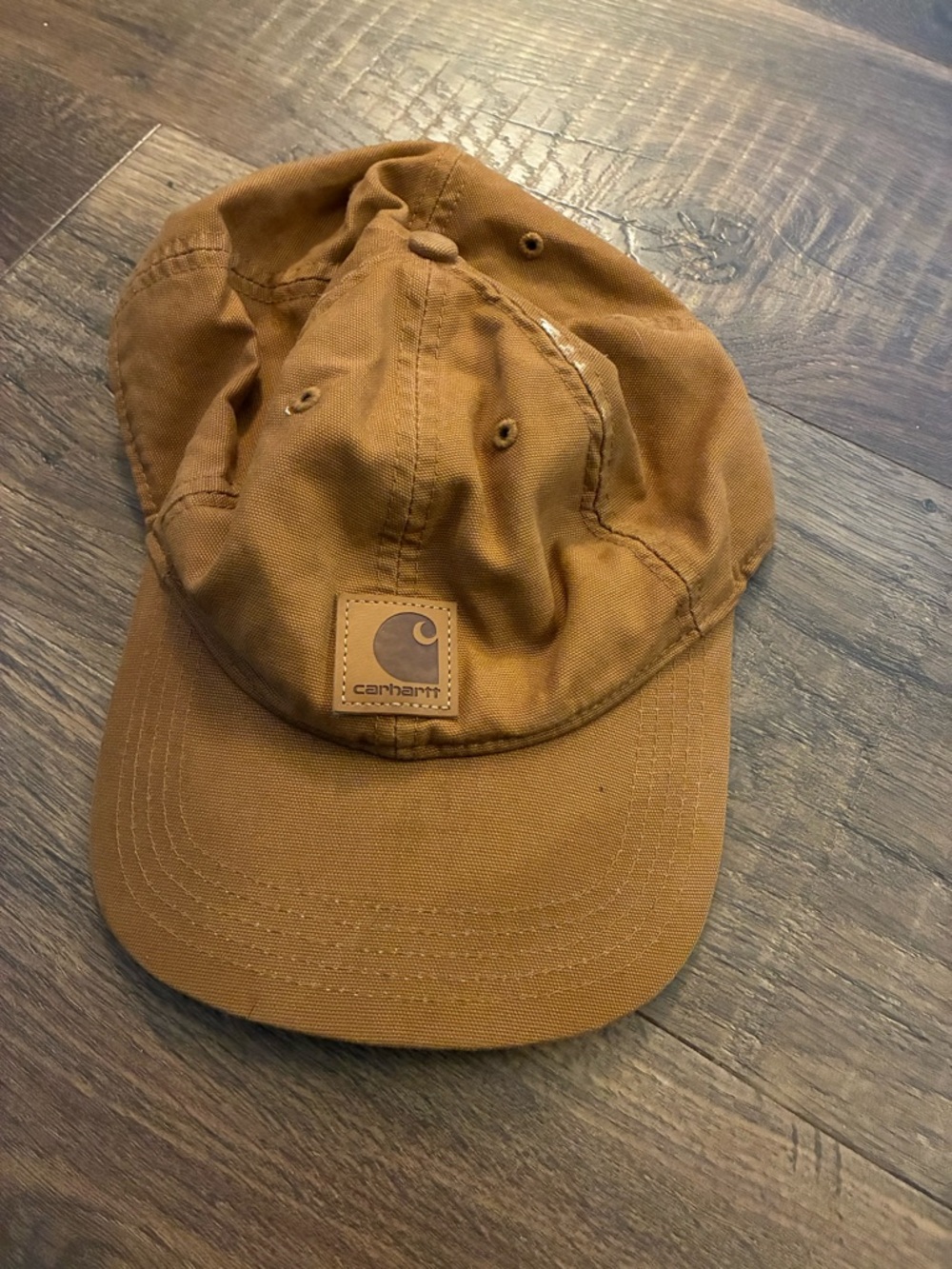 Carhartt Tan Brown Canvas Logo Cap